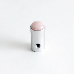 Medium and one big size Rose Crystal Gem Weighted Tuning Fork Footer —16mm